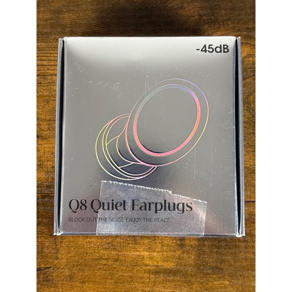 Q8 Quiet Earplugs -45dB Noise Reduction Sleeping Hearing Protection Black New